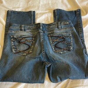 Silver Frances Capri size 14